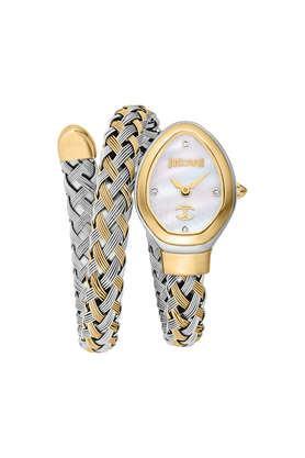 novara white mop dial stainless steel analog watch for women - jc1l264m0055