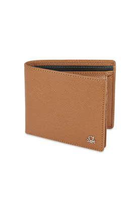 novara leather formal multicard coin wallet - tan