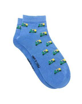 novelty print ankle-length socks