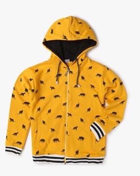 novelty print hoodie