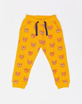 novelty print joggers with insert pockets