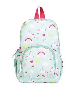 novelty print zipper travel backpack-11 inch