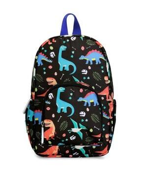 novelty print zipper travel backpack-11 inch