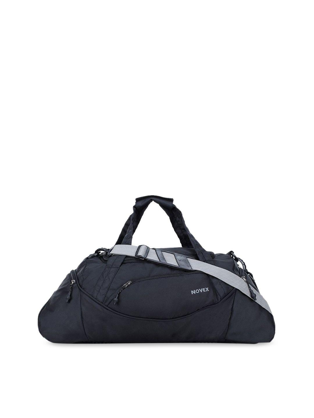 novex unisex black solid duffle travel bag