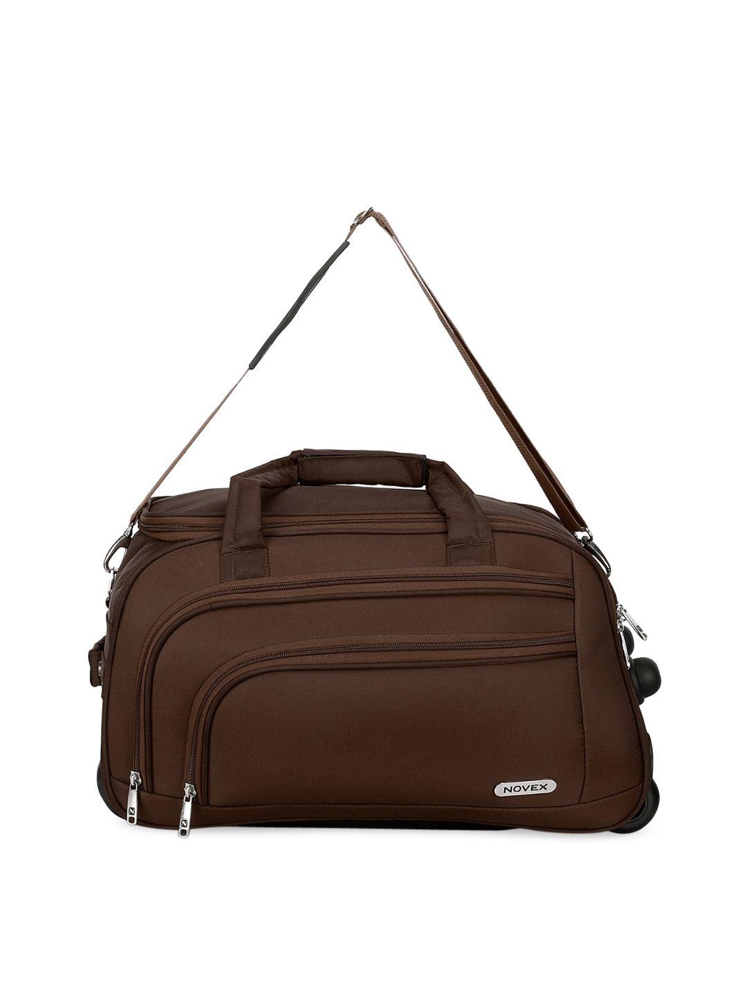 novex unisex brown duffle bag