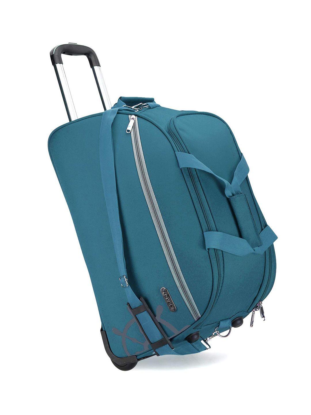 novex unisex teal blue solid travel canyon duffle bag