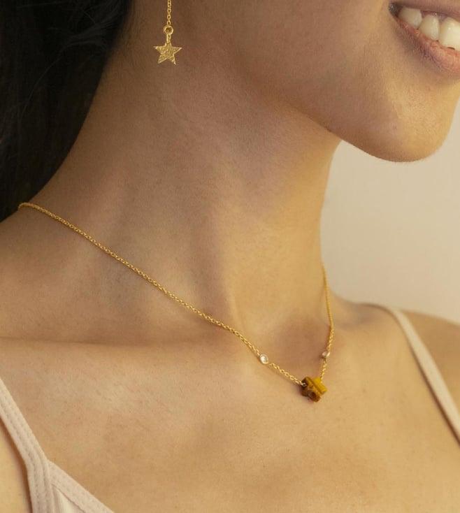 noyra honey freya star necklace