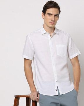 np-34 hs slim fit shirt with patch pocket