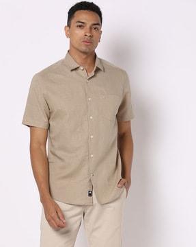 np-34 hs slim fit shirt with patch pocket