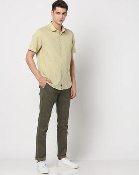 np-34 hs slim fit shirt with patch pockets