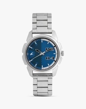 np3124sm03 analogue watch with stainless steel strap