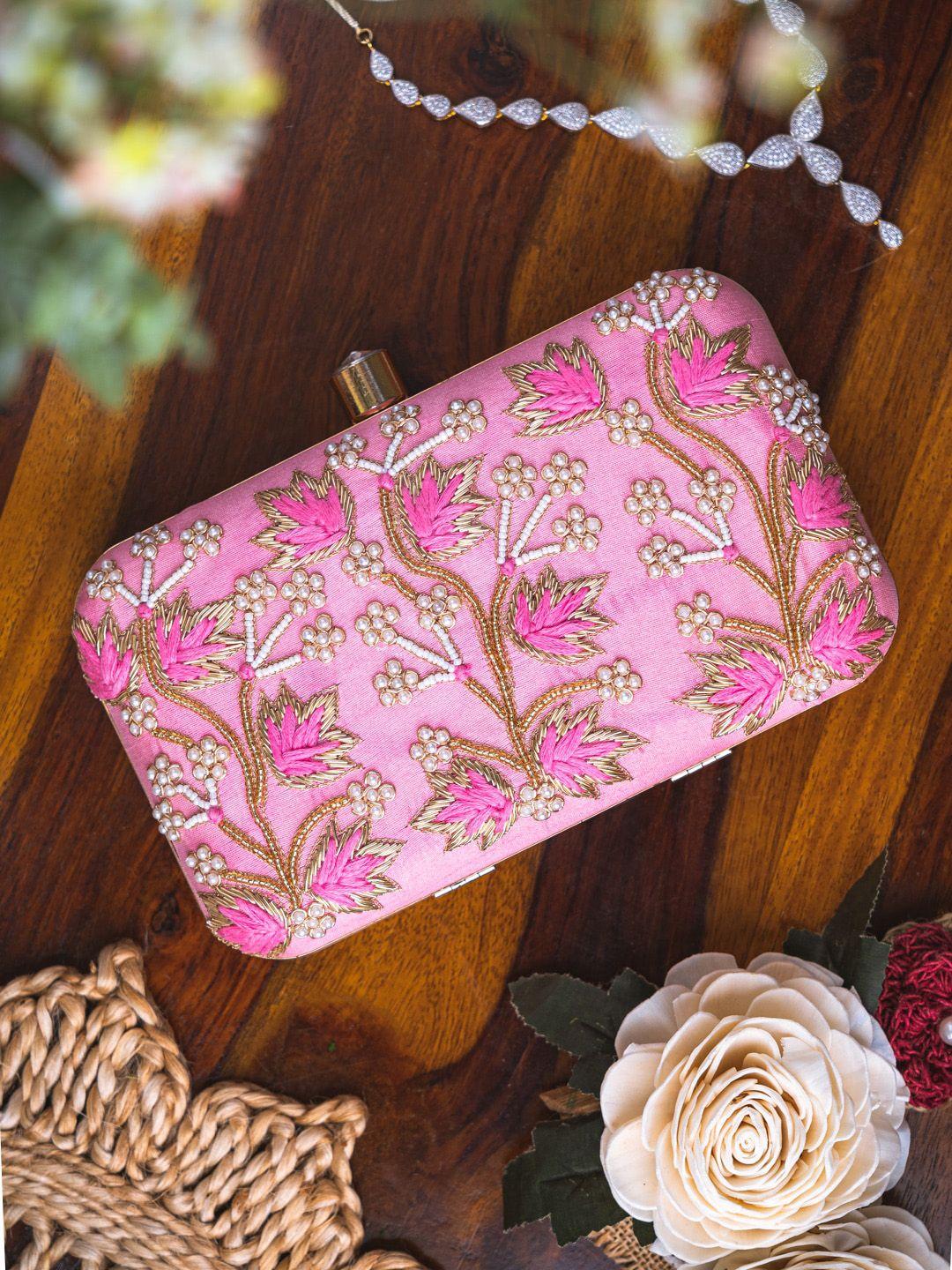 nr by nidhi rathi women pink clutches