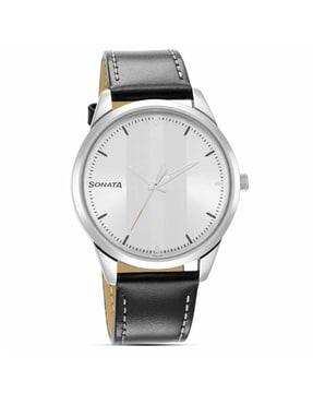 nr7146sl01 analogue watch with contrast dial