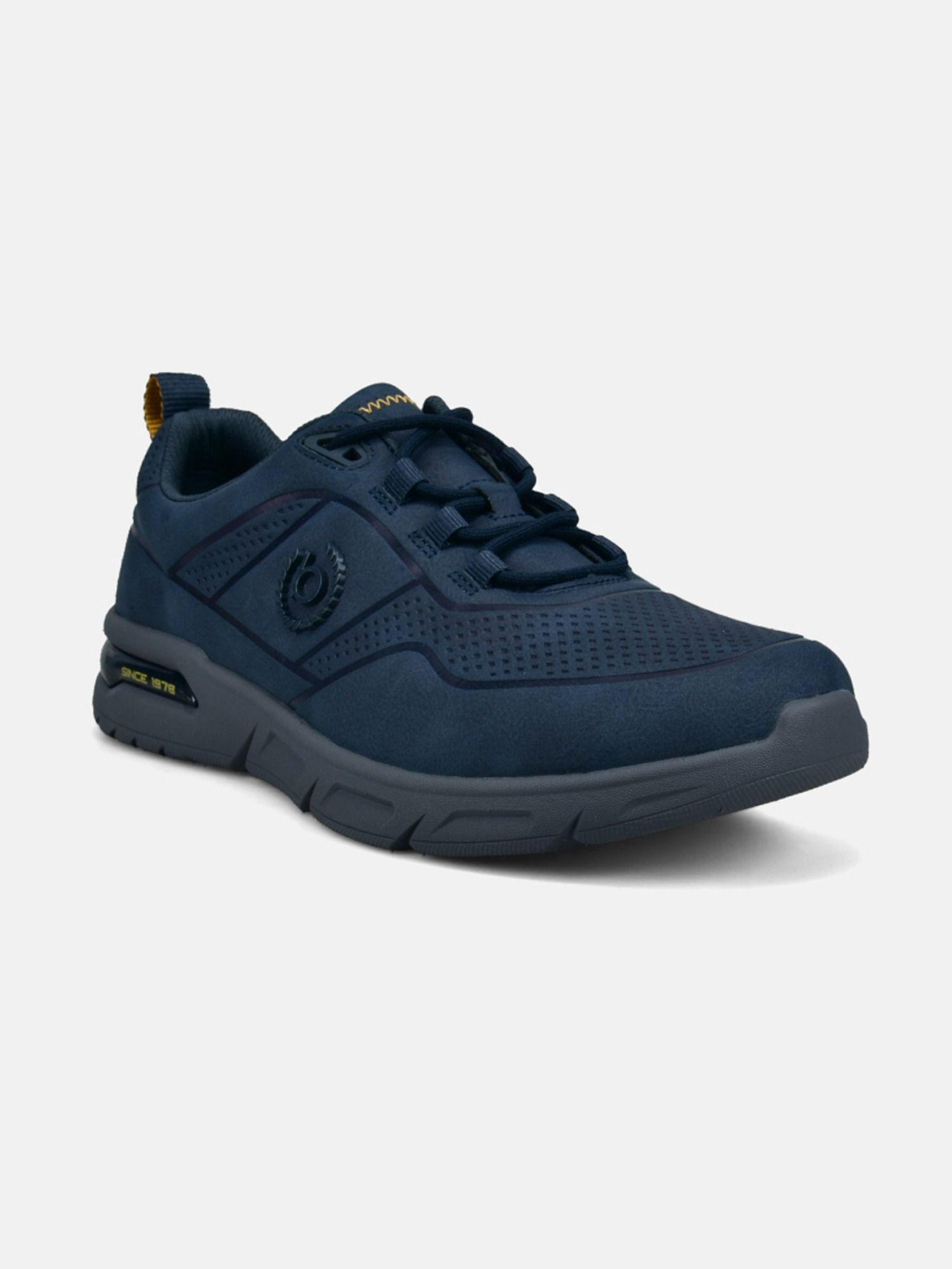 nubola dark navy blue men sports walking shoes