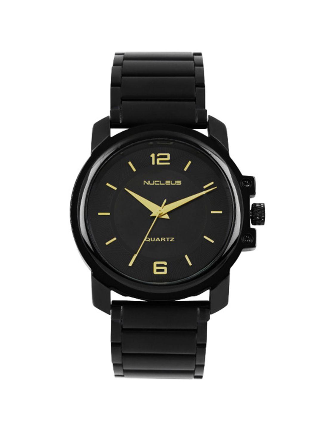 nucleus unisex black analogue watch nmkgrr