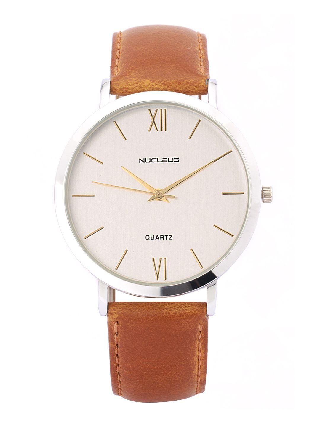 nucleus unisex silver-toned dial watch lssb