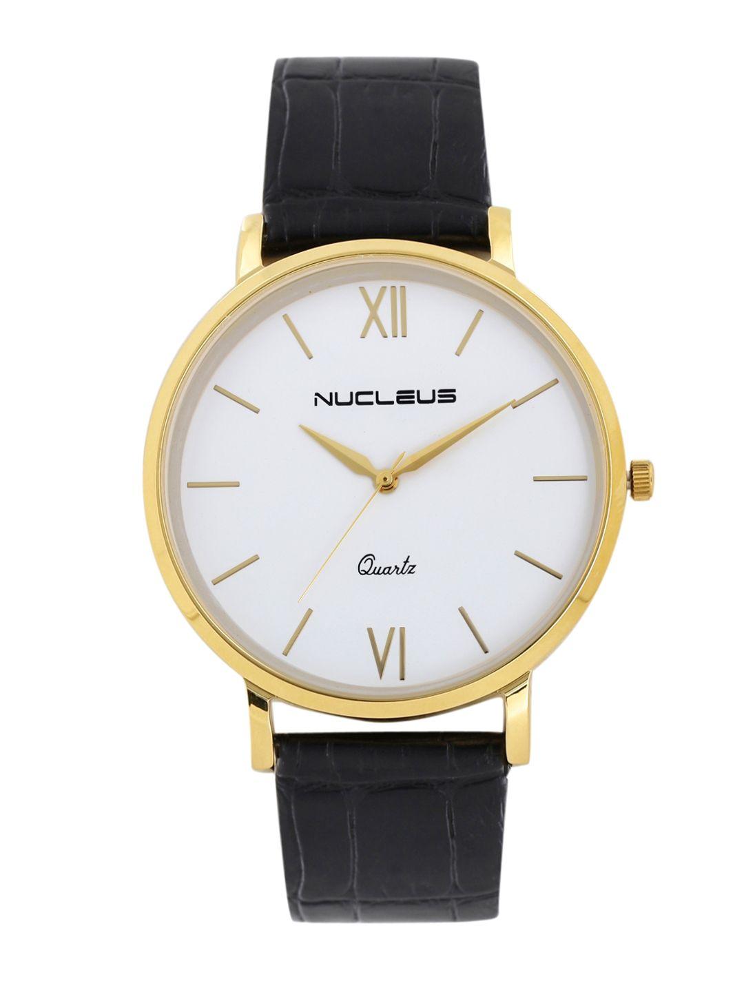 nucleus unisex white analogue watch lgwbk