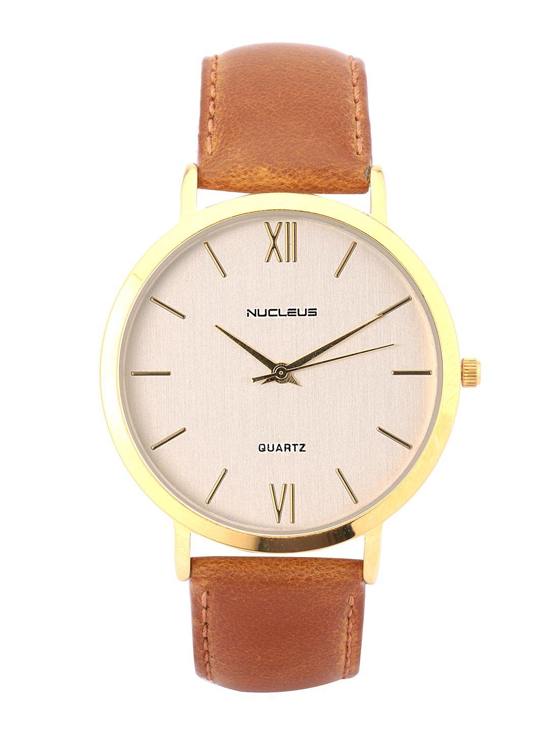 nucleus unisex white dial watch lgsb