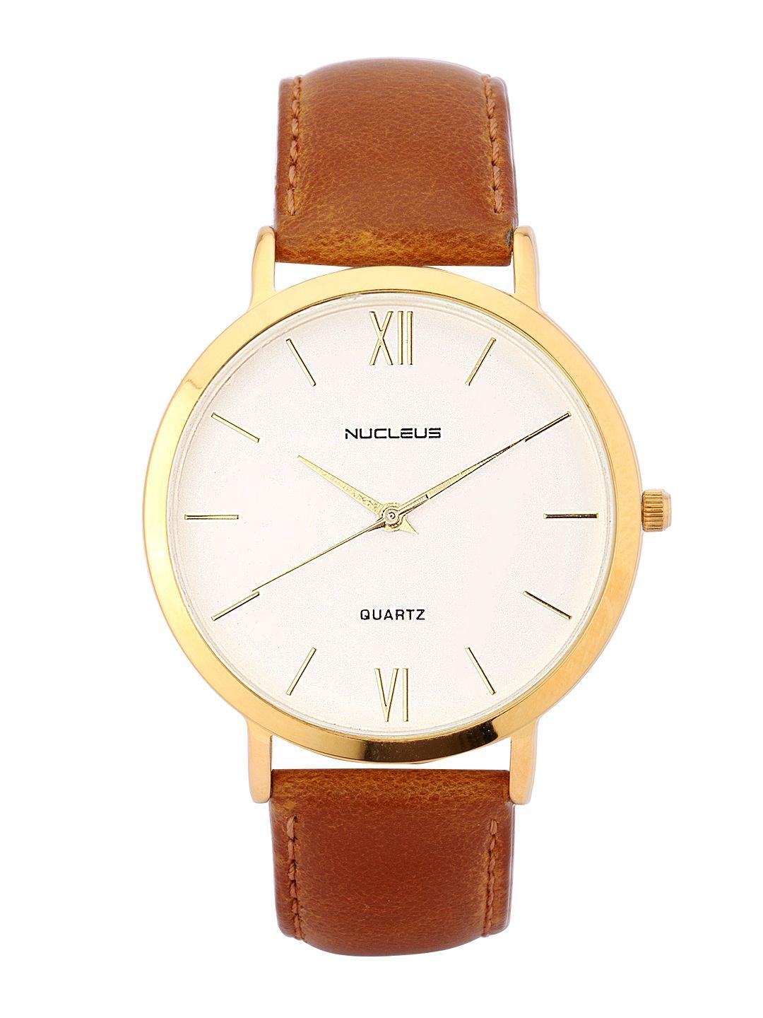 nucleus unisex white dial watch lgwb