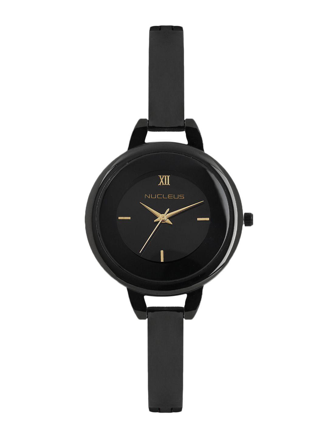 nucleus women black & black analogue watch ntlbmb2