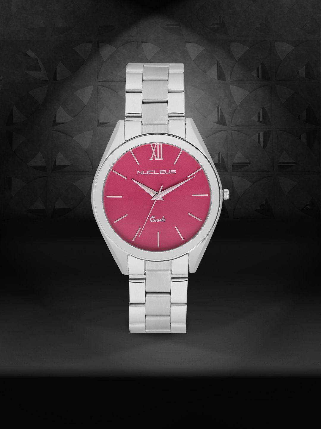 nucleus women pink analogue watch nmksssm