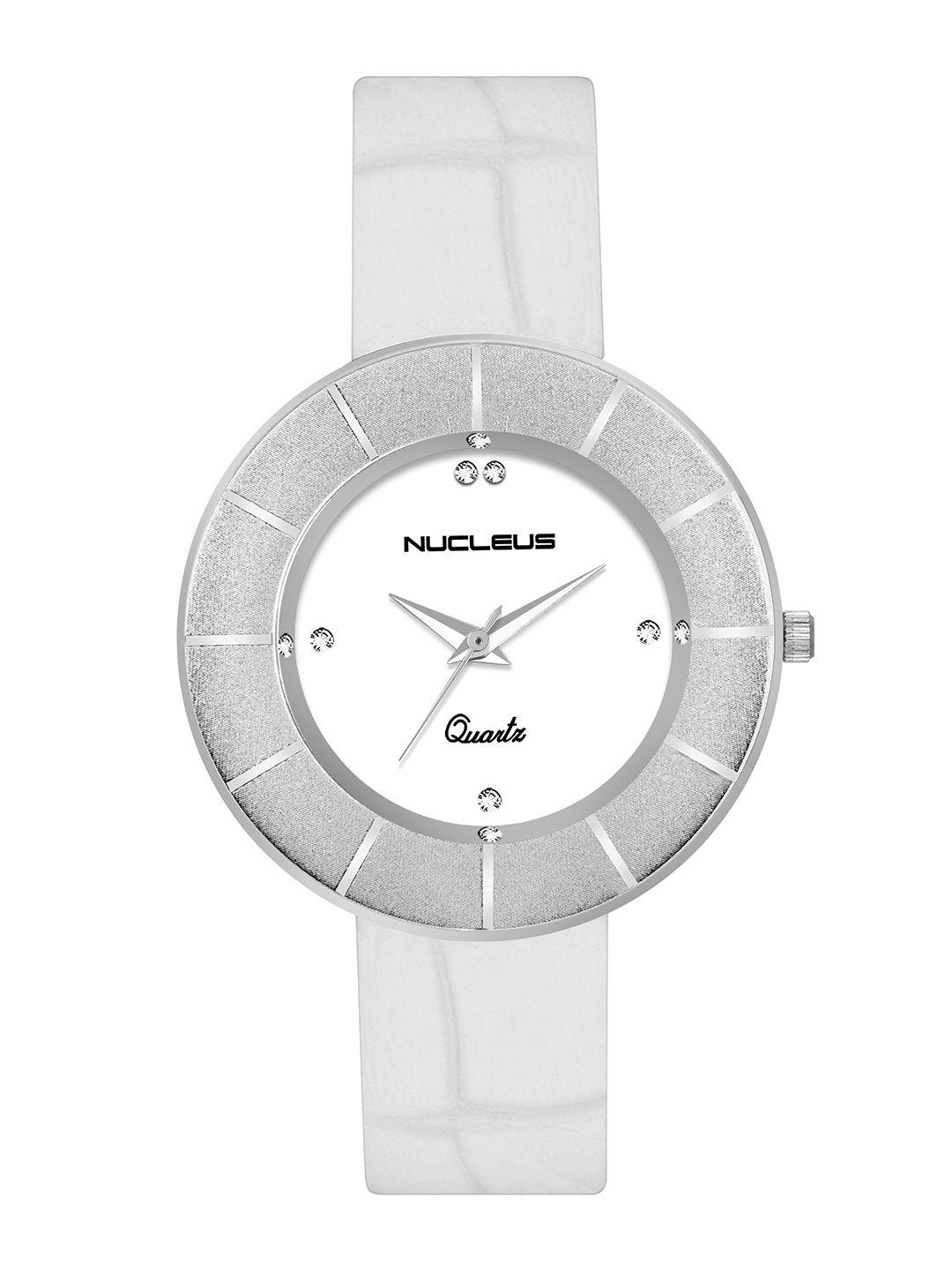 nucleus women white analogue watch ntllsww