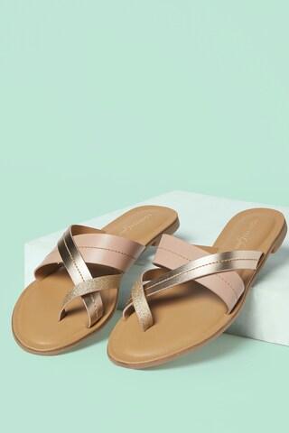 nude pink flat sandals