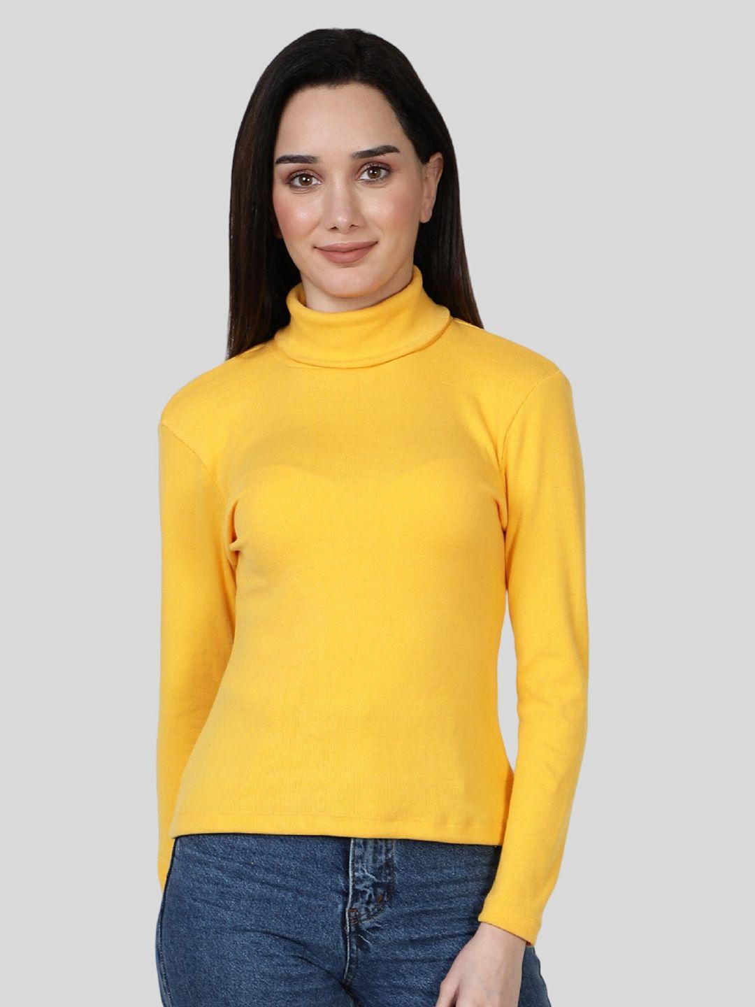 nuevosdamas women turtle neck cotton pullover