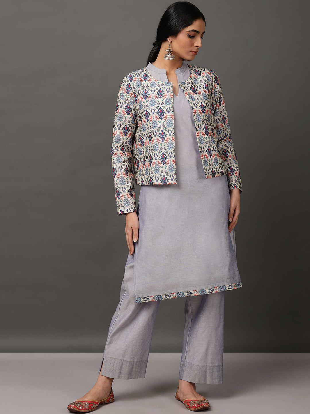 nuhh kurta with trousers & with jacket