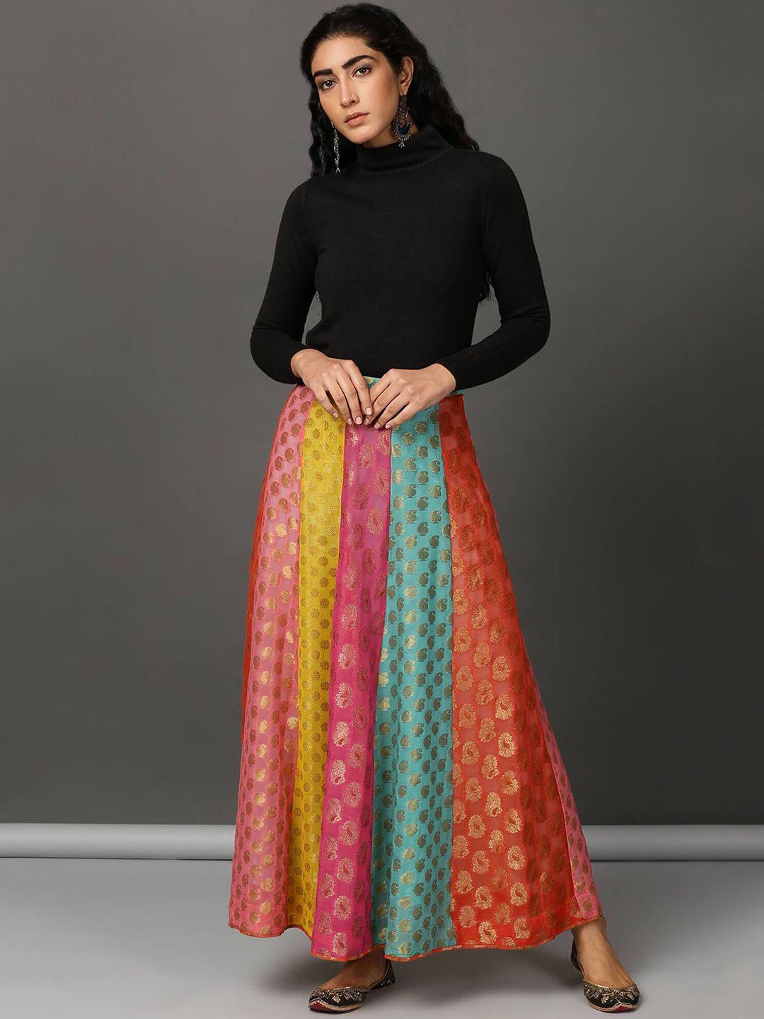 nuhh self-designed flared maxi skirts