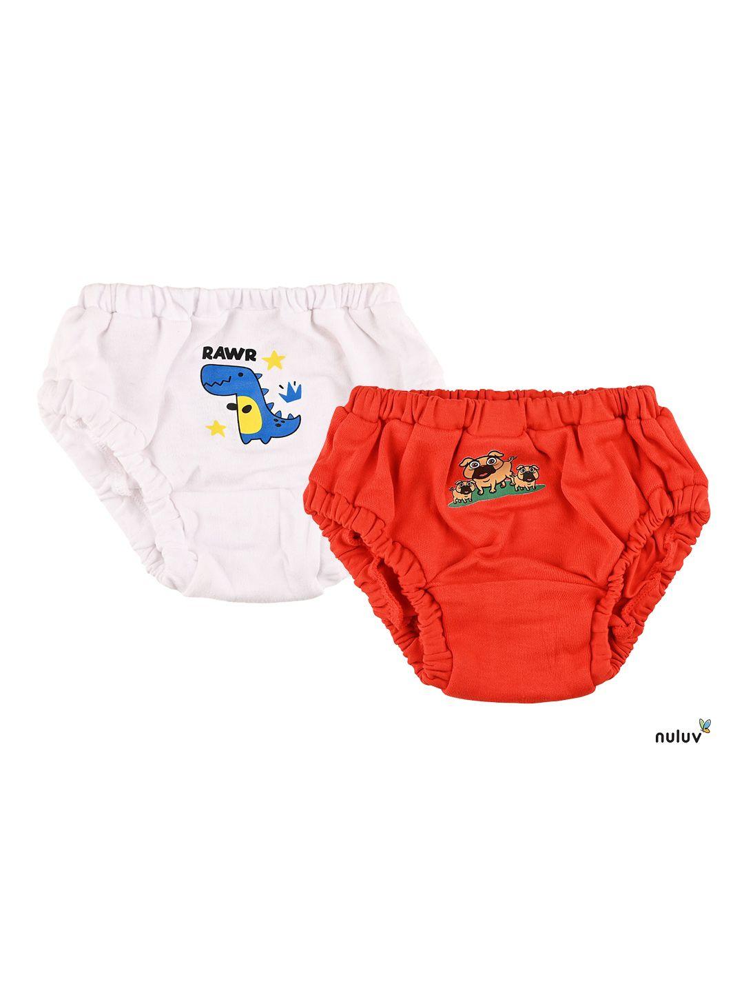 nuluv boys pack of 2 printed pure cotton basic briefs nlinfbi2005