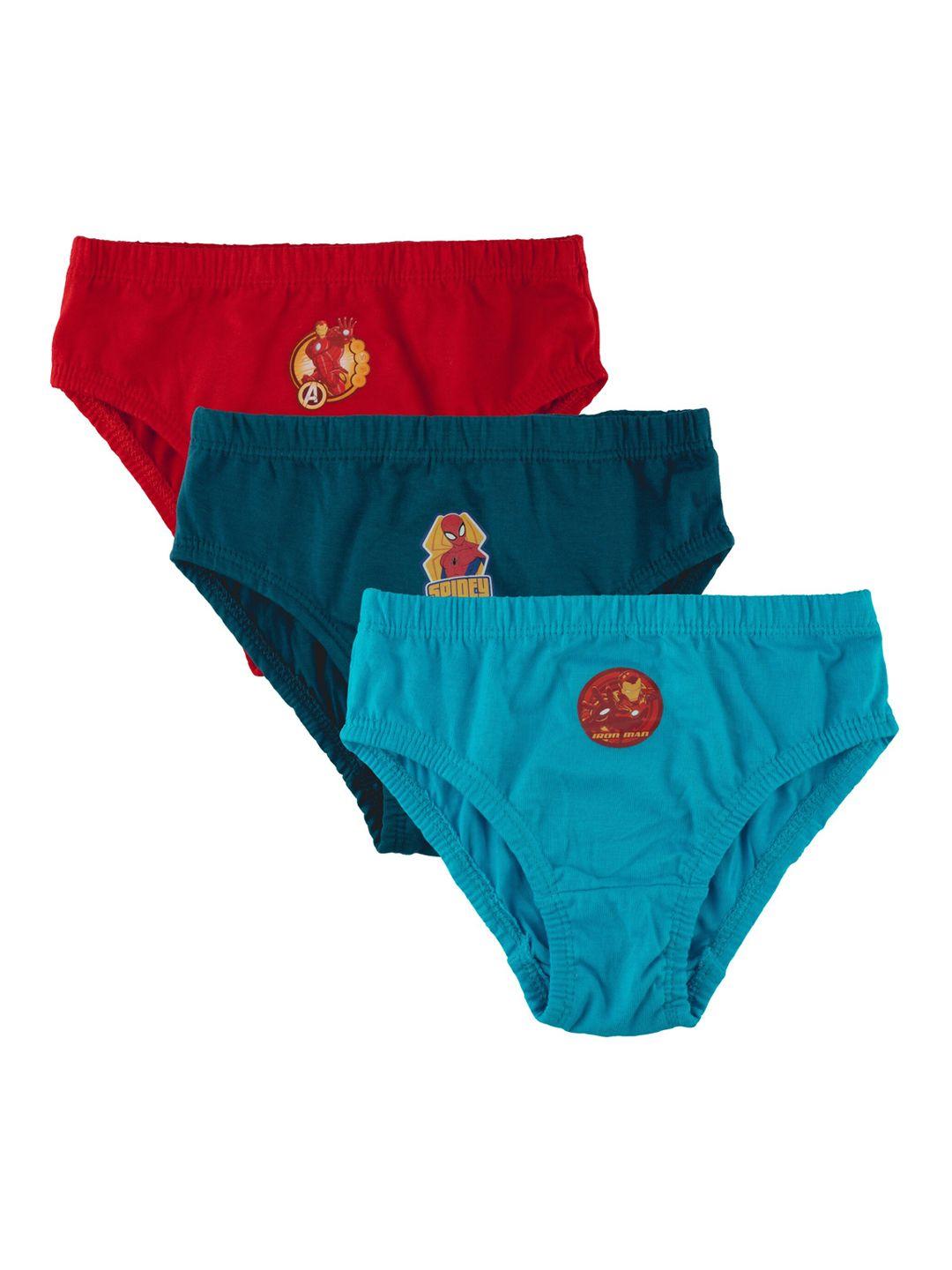 nuluv boys pack of 3 assorted pure cotton basic briefs
