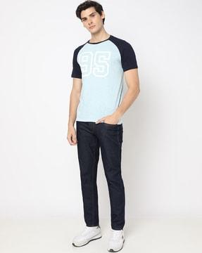 numeric print regular fit crew-neck t-shirt