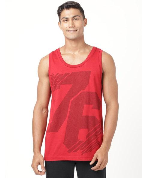 numeric print sleeveless vest