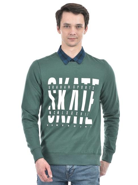 numero uno pine regular fit printed sweatshirt