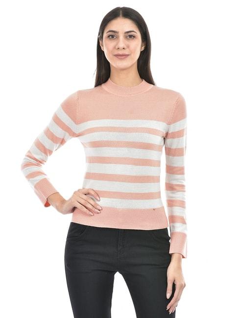 numero uno pink & white striped sweater