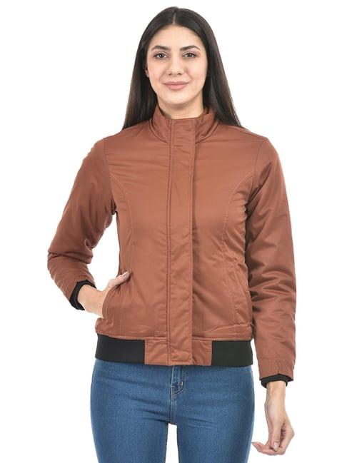 numero uno brown regular fit jacket