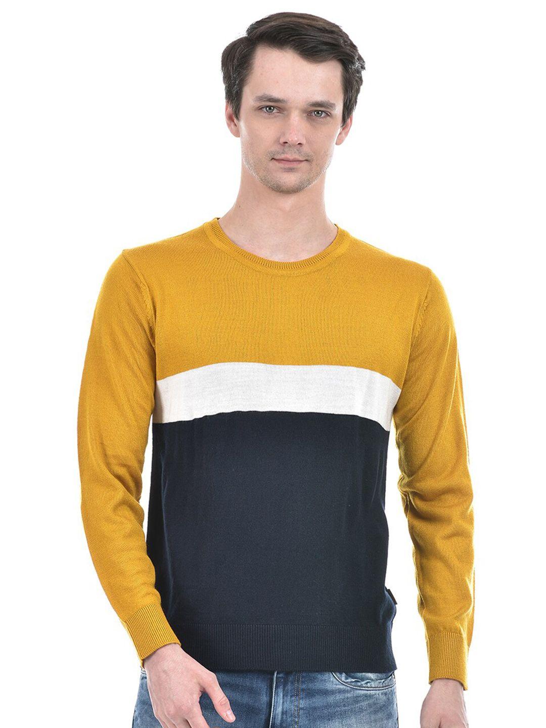 numero uno men colourblocked pullover