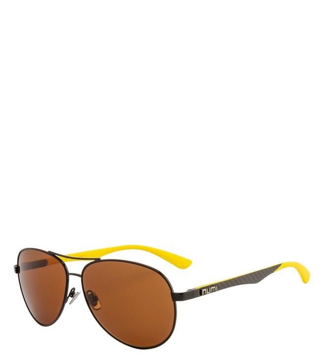 numi paris brown aviator hdp sunglasses for men