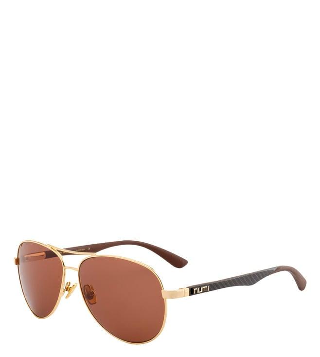 numi paris brown aviator hdp sunglasses for men