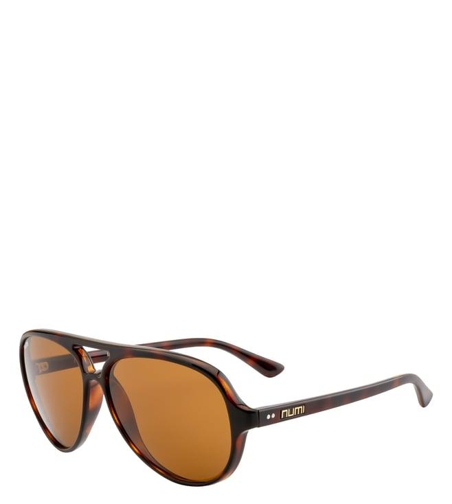 numi paris brown aviator icon sunglasses for men