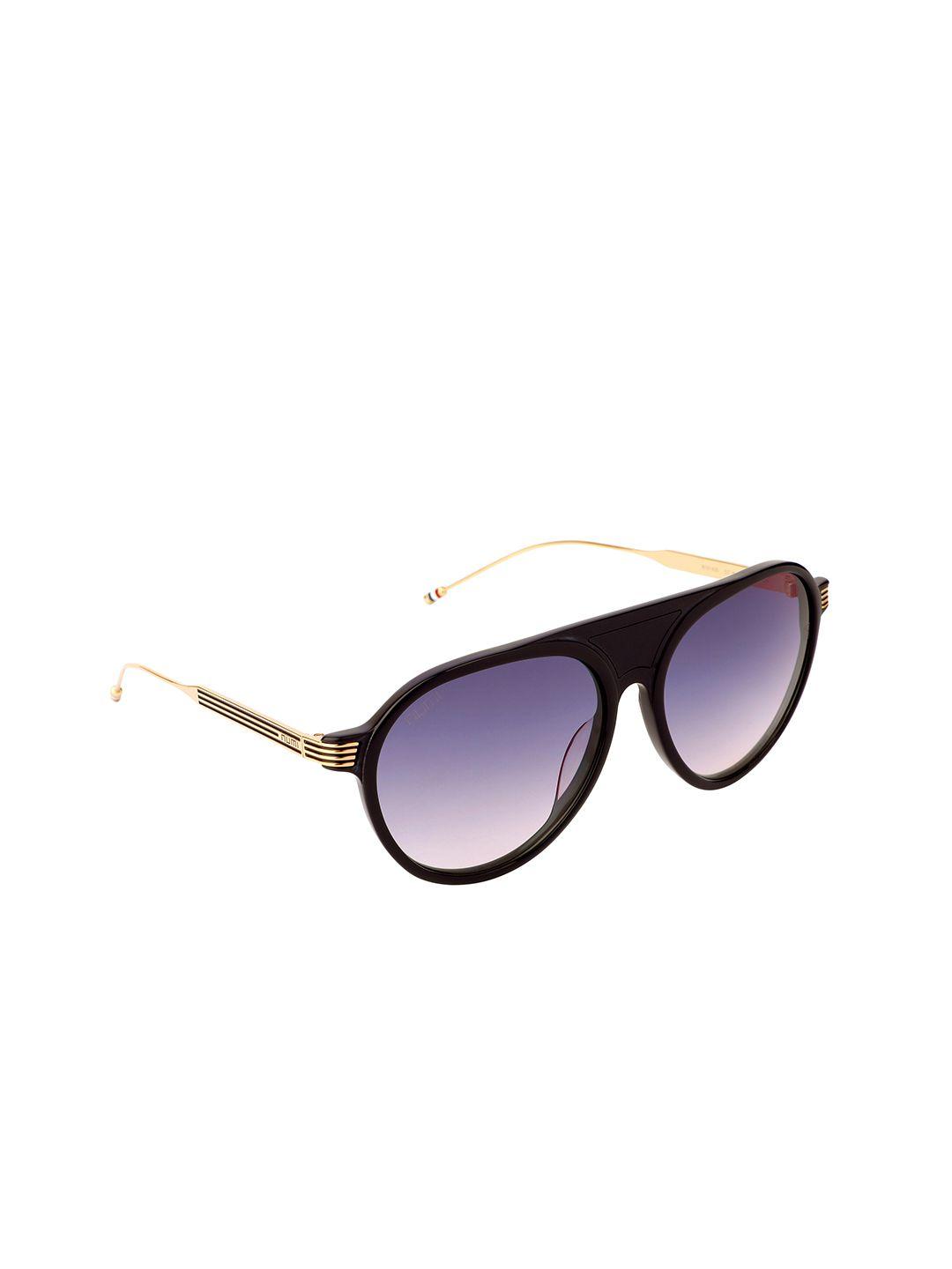 numi unisex purple lens & black aviator sunglasses with uv protected lens - n18143scl4