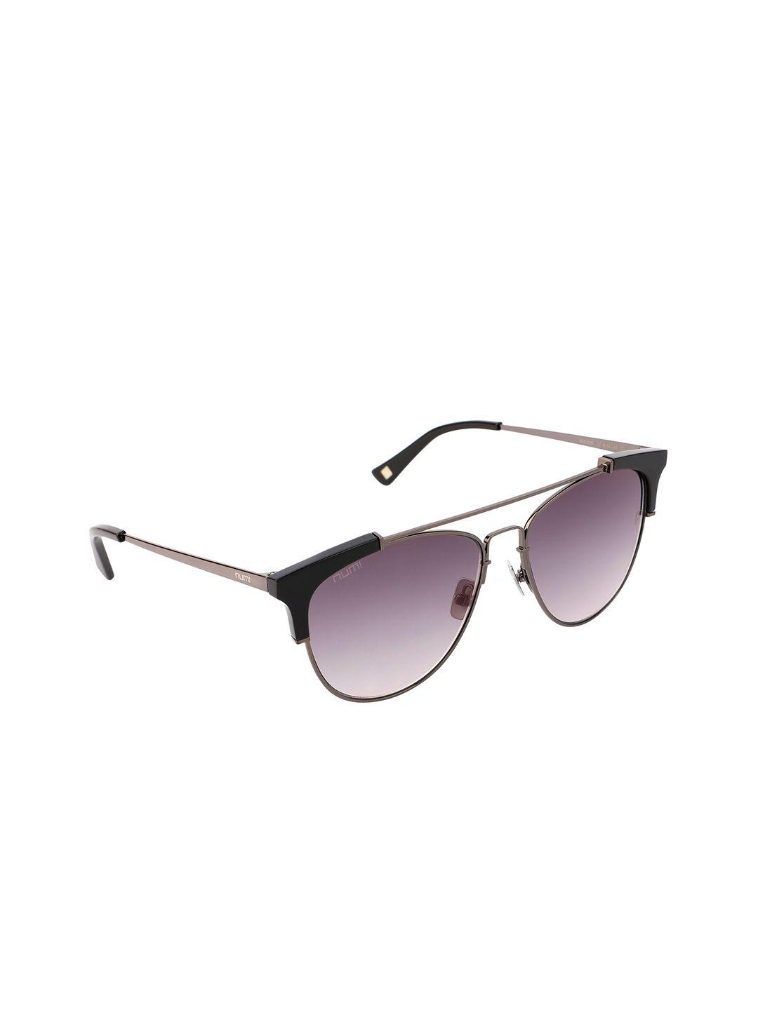 numi unisex purple lens & brown full rim browline sunglasses alice