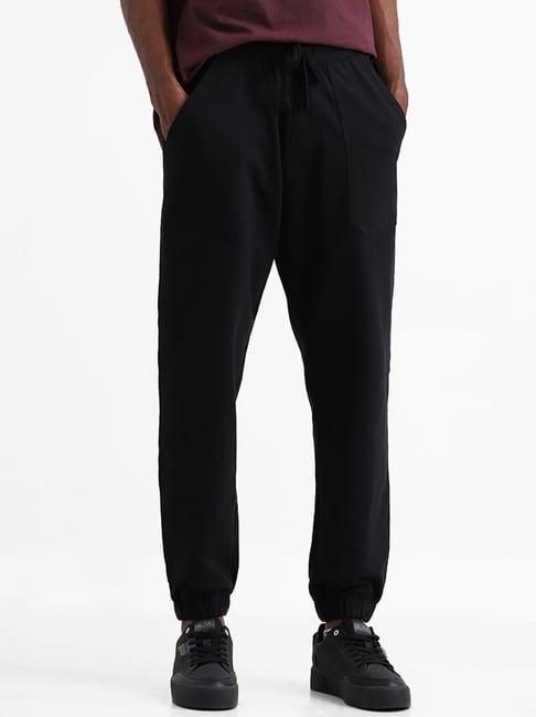 nuon by westside black relaxed fit joggers