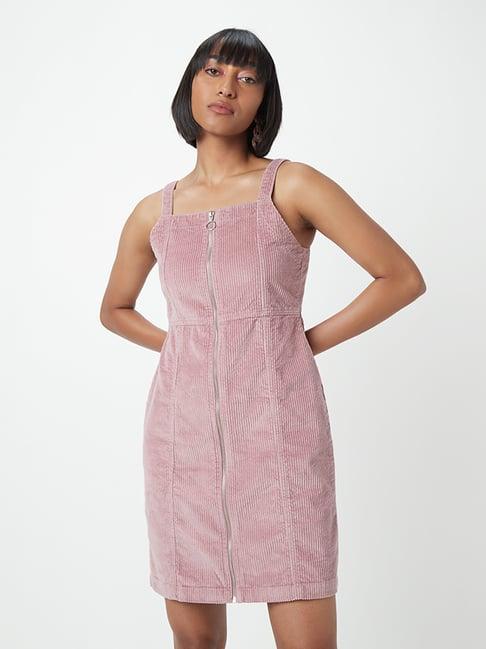 nuon by westside mauve corduroy bennifer dress