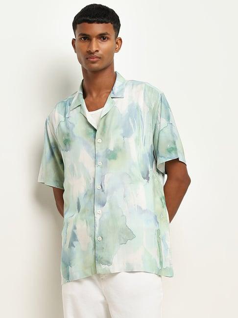 nuon by westside multicolour printed relaxed-fit shirt