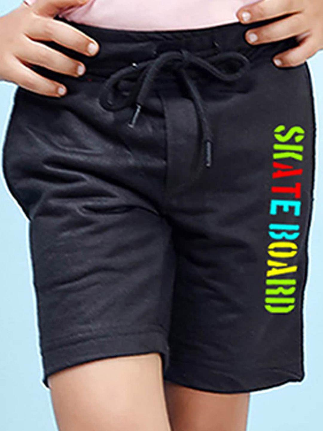 nusyl boys black outdoor shorts