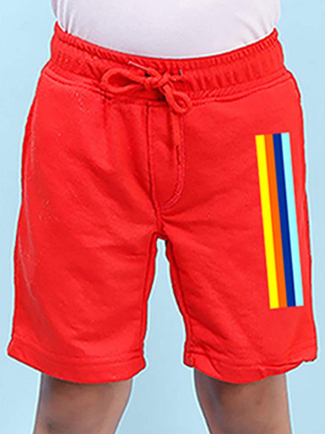nusyl boys colourful lines printed regular shorts