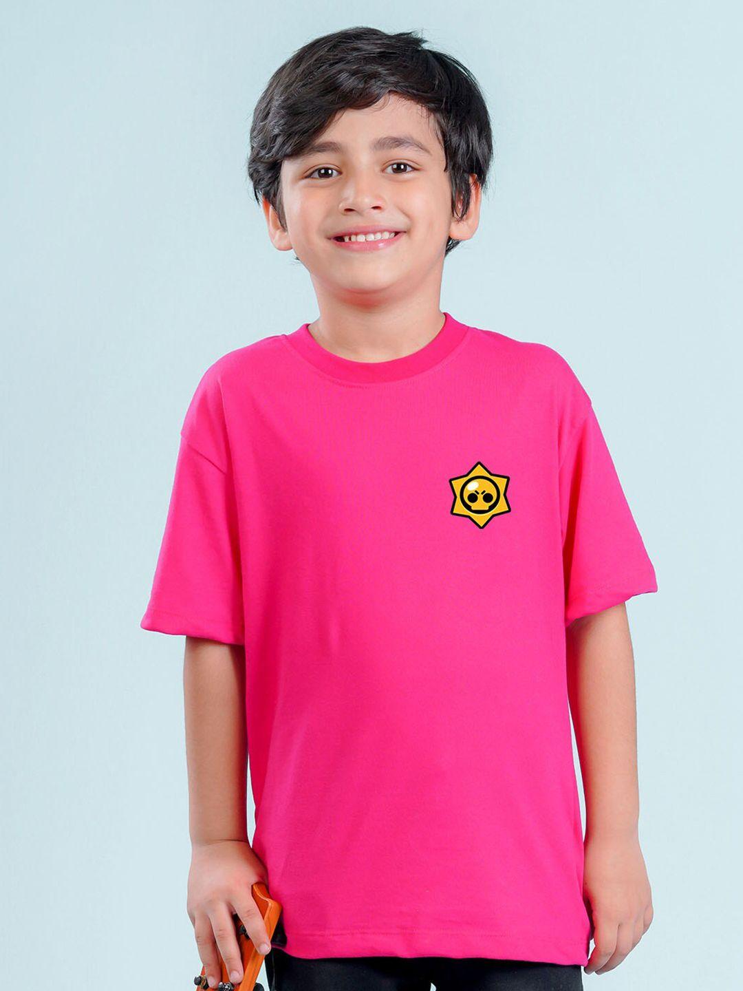 nusyl boys pink applique t-shirt