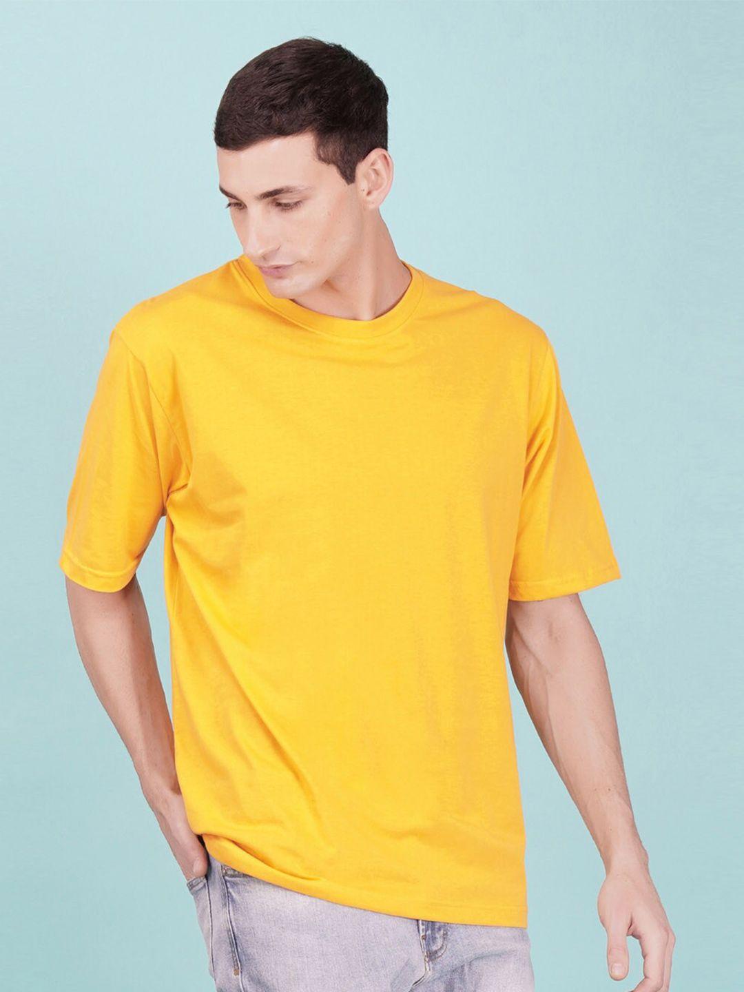 nusyl round neck half sleeve oversized cotton t-shirt